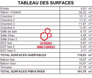 Duplex - 118 m² - 5 pièces