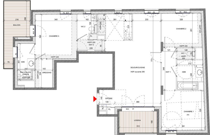 Appartement - 92 m² - 4 pièces