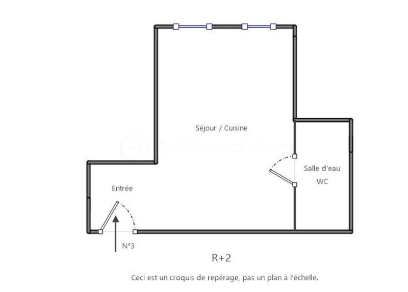 Appartement - 15 m² - 1 pièce