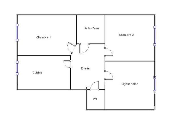 Appartement - 57 m² - 3 pièces