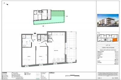 Appartement - 60 m² - 3 pièces