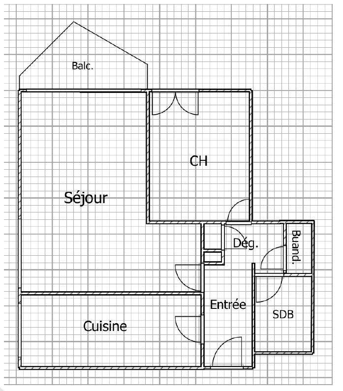 Appartement - 51 m² - 2 pièces