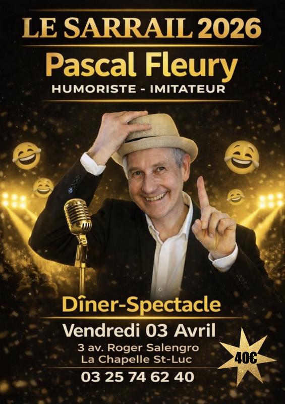 Diner sous le signe du rire avec Pascal Fleury