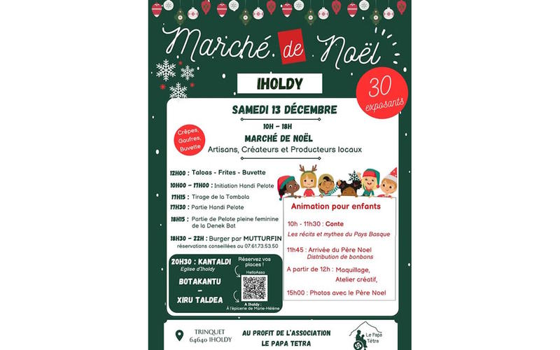 Marché de Noël + initiation Handi Pelote