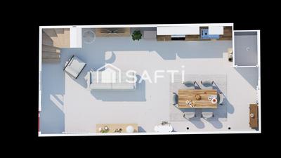 Appartement - 76 m² - 3 pièces