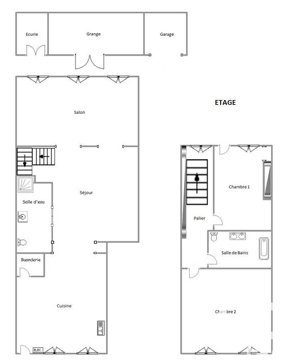 Maison - 115 m² - 3 pièces