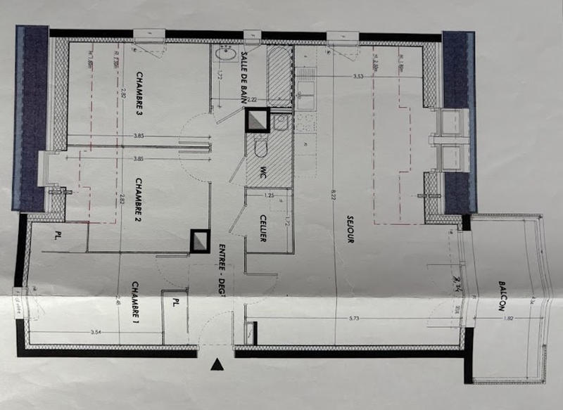 Appartement - 78 m² - 4 pièces
