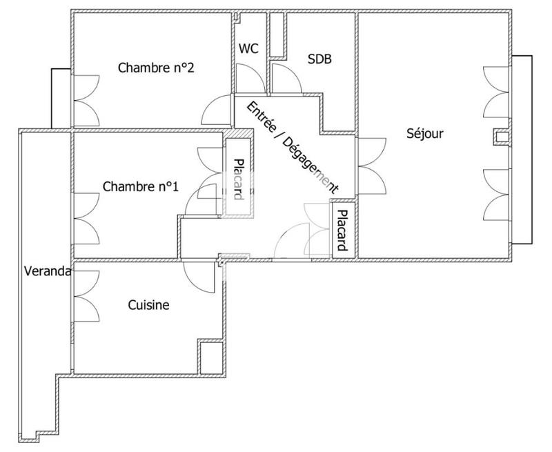 Appartement - 66 m² - 3 pièces