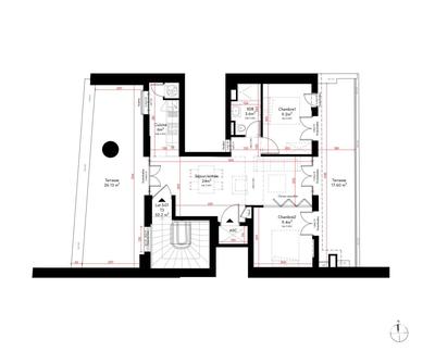 Appartement - 52 m² - 3 pièces