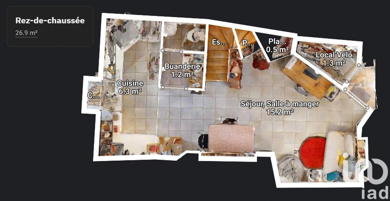 Appartement - 54 m² - 3 pièces