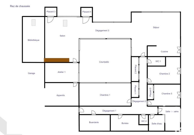 Maison de maîtres - 232 m² - 7 pièces