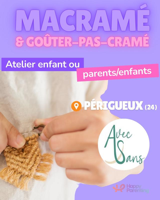 Atelier Macramé et Goûter Pas Cramé