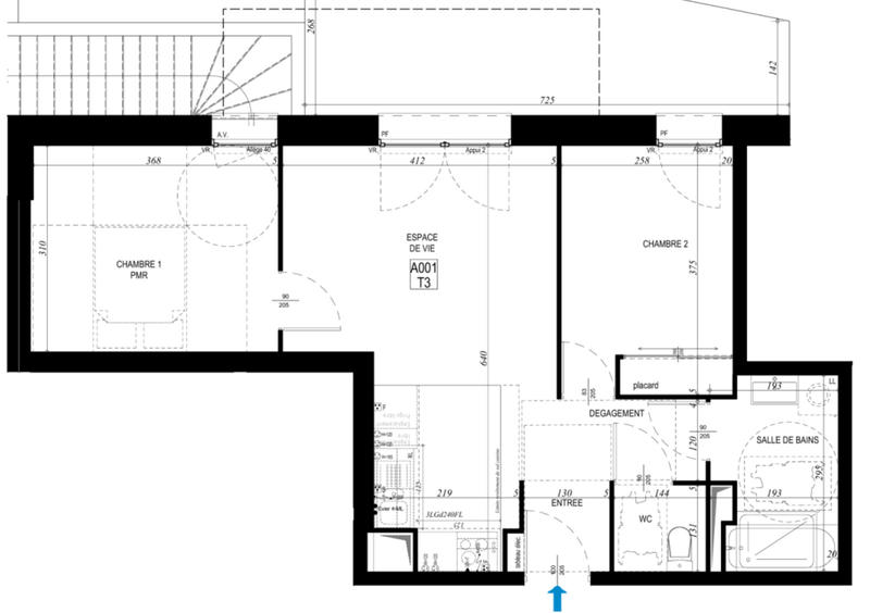 Appartement - 52 m² - 3 pièces
