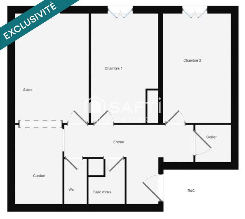Appartement - 51 m² - 3 pièces