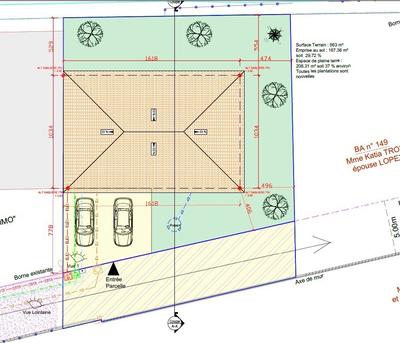 Terrain constructible - 563 m²