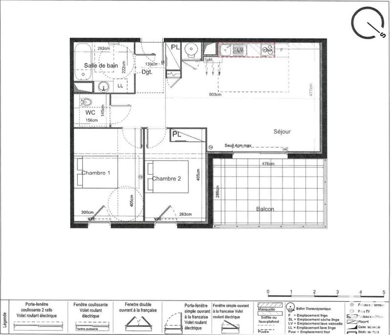 Appartement - 65 m² - 3 pièces