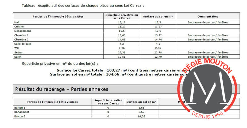 Appartement - 103 m² - 4 pièces