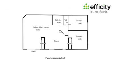 Maison - 70 m² - 3 pièces