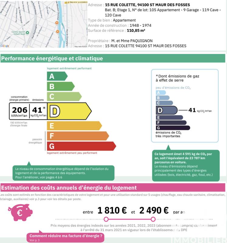 Appartement - 111 m² - 5 pièces