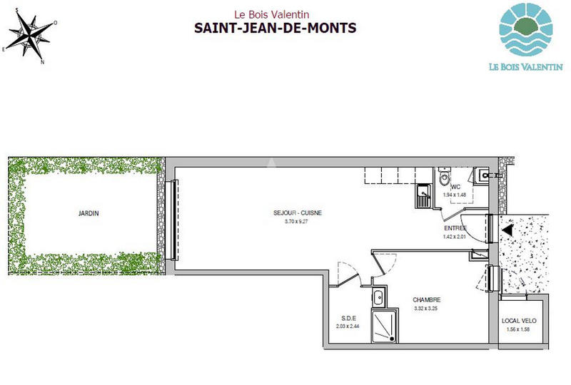 Maison - 56 m² - 2 pièces