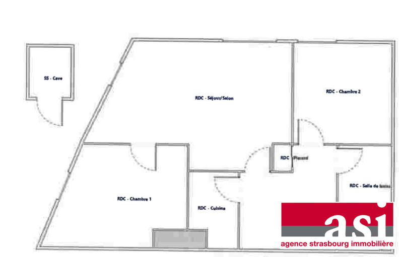 Appartement - 57 m² - 3 pièces