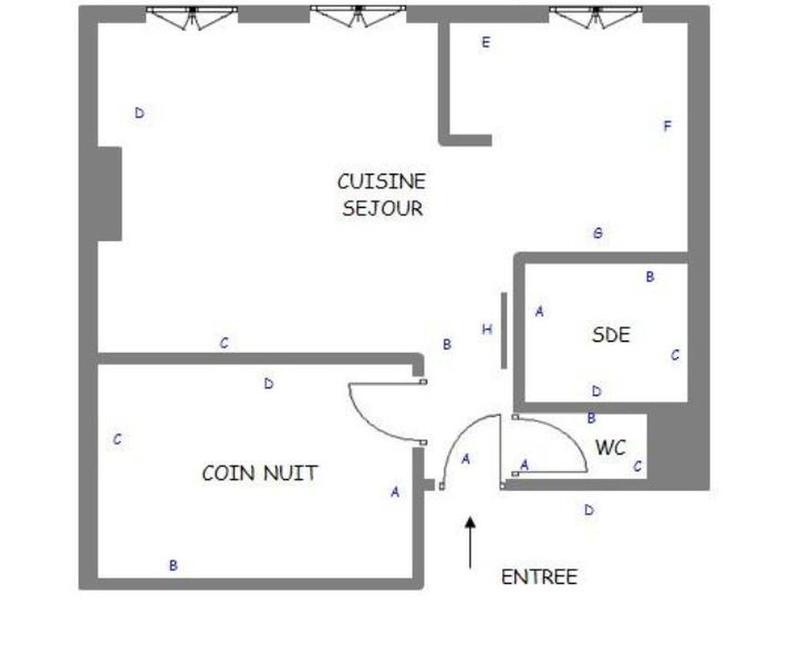 Appartement - 36 m² - 2 pièces