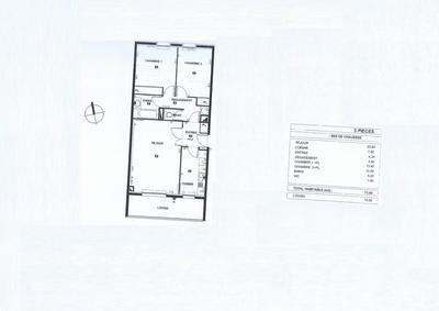 Appartement - 72 m² - 3 pièces