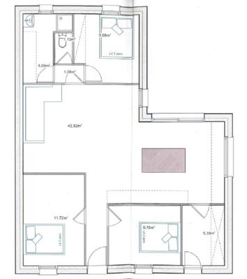 Maison - 85 m² - 4 pièces