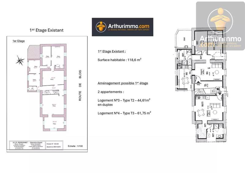 Immeuble - 283 m² - 10 pièces
