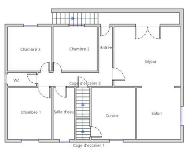 Maison - 70 m² - 5 pièces