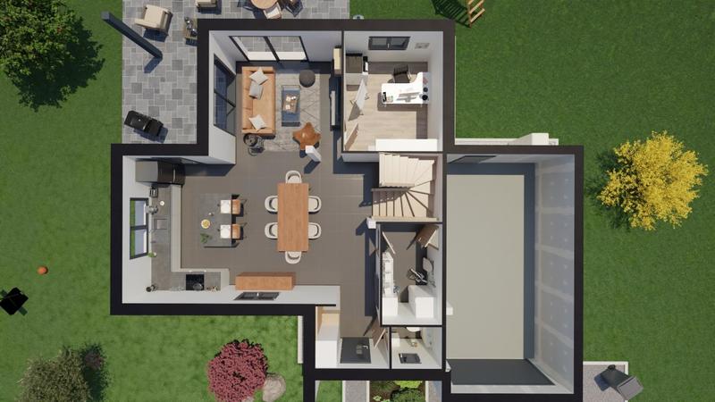 Terrain constructible - 1 350 m²