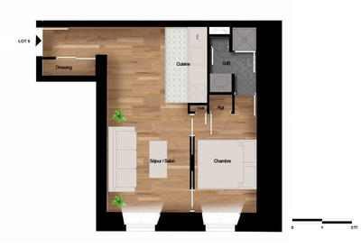 Appartement - 32 m² - 2 pièces