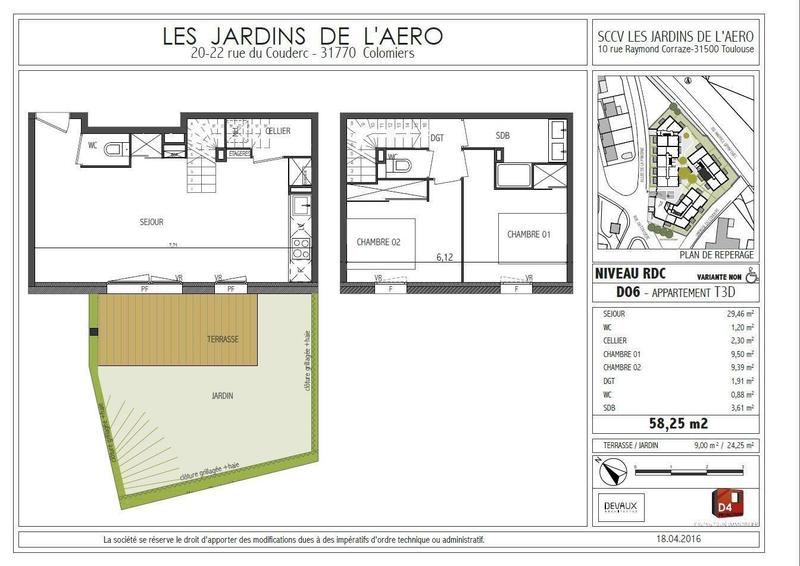 Duplex - 57 m² - 3 pièces