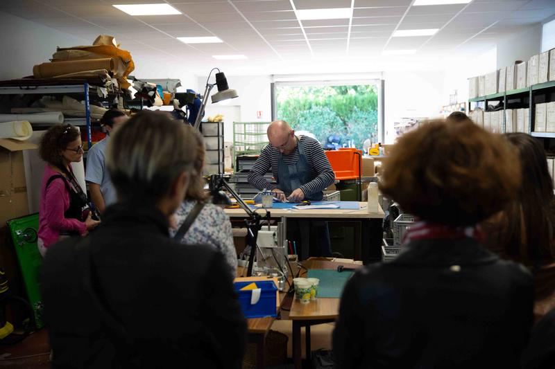 Visite de l'Atelier Uniqua - Comment fabriquer une basket ? - Journées Européennes des Métiers d'Art