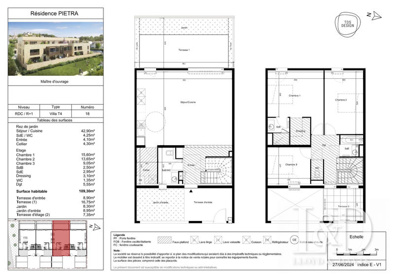 Maison - 109 m² - 4 pièces