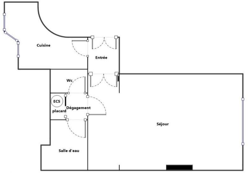 Appartement - 35 m² - 1 pièce