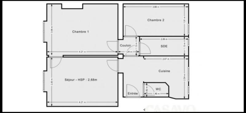 Appartement - 46 m² - 3 pièces