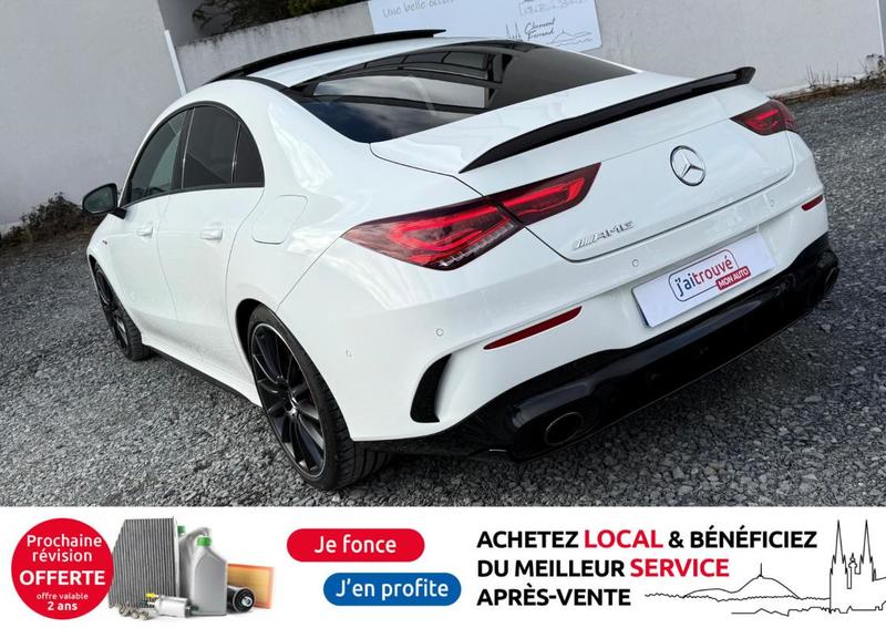 Mercedes Cla 35 Amg 306cv 4matic 7g-Dct *39.000km*Moteur à chaîne*Entretien jour chez Mercedes*Ct Ok*Pack Performance*Sièges Performance chauffants*Virtual Cockpit*Chargeur induction*Échappement Sport+ clapets*Toit ouvrant*Amg Dynamics*
