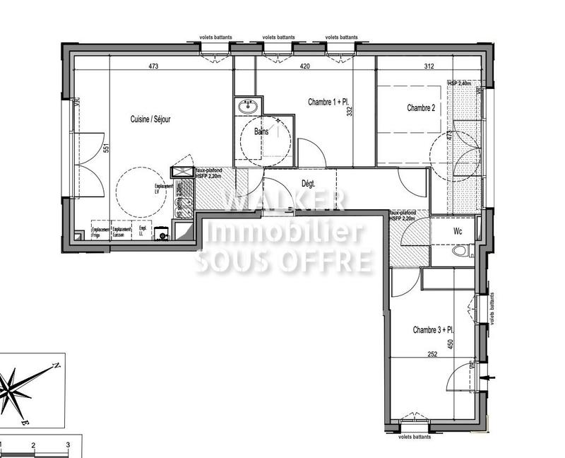 Appartement - 73 m² - 4 pièces