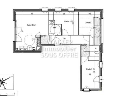 Appartement - 73 m² - 4 pièces