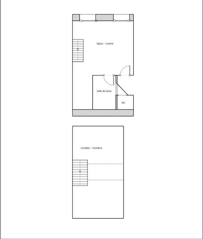 Appartement - 34 m² - 2 pièces