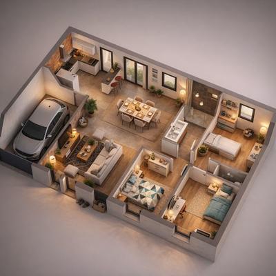 Maison - 100 m² - 4 pièces