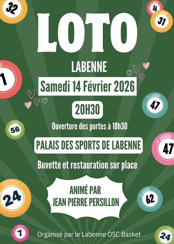 Grand Loto Bingo du Labenne Basket
