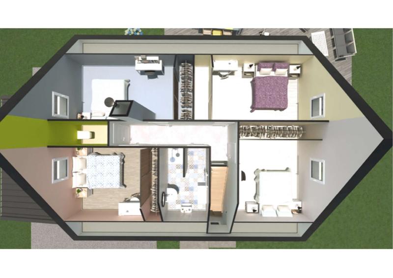 Maison - 49 m² - 3 pièces