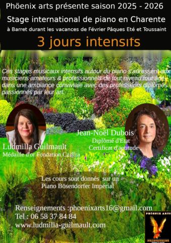 Printemps, stage de piano 3 jours intensifs