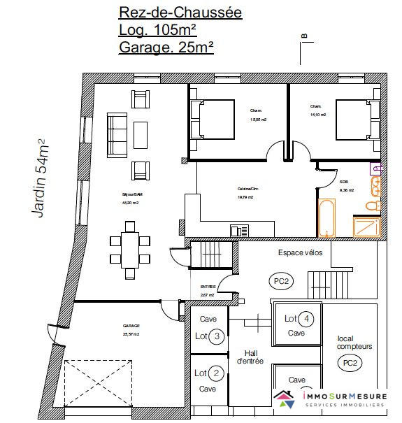 Loft - 131 m² - 1 pièce
