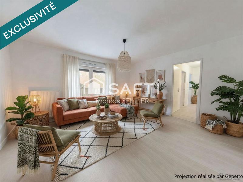 Appartement - 59 m² - 3 pièces