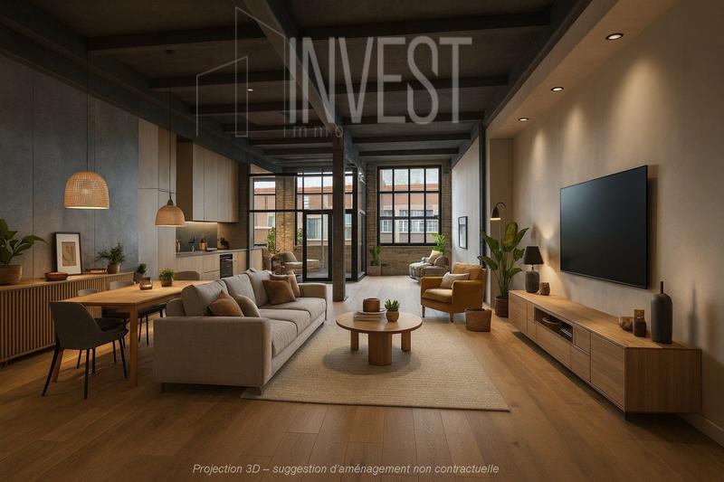 Loft - 134 m² - 5 pièces