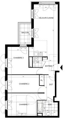 Appartement - 79 m² - 4 pièces