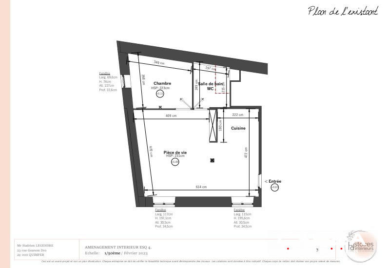 Appartement - 42 m² - 2 pièces